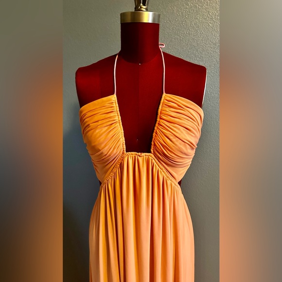 Staud Summer Backless Halter Dress, NWT - Picture 2 of 6